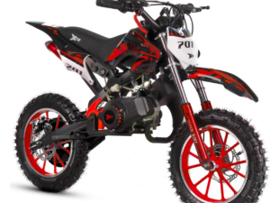 MINI CROSS 49CC XTR 701 PULL START rozruch szarpak KOŁA 10 KOLOR CZERWONY