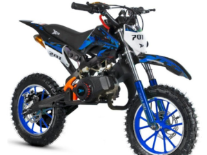 MINI CROSS 49CC XTR 701 E-START rozruch elektryczny KOŁA 10 KOLOR NIEBIESKI
