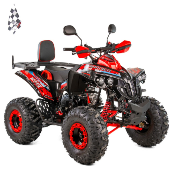 QUAD XTR 125CC VARIA 008/8PRO+ KOŁA 8 (3 BIEGI +1 WSTECZNY) rozruch elektryczny KOLOR CZARNO-CZERWONY