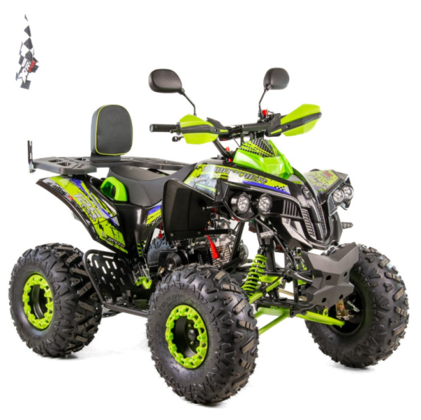 QUAD XTR 125CM3 VARIA 008/8PRO+ KOŁA 8 (1 BIEG+1 WSTECZNY) rozruch elektryczny KOLOR CZARNO LIMONKOWY