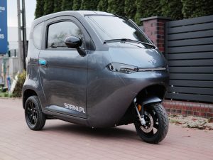 MINI SAMOCHÓD SARINI TITO Y 3-kołowy 2000W 52AH KOLOR SZARO-CZARNY