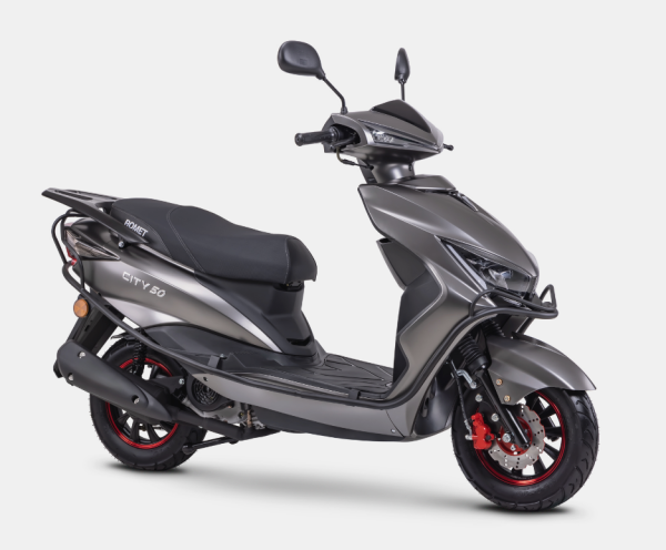 SKUTER 49CC ROMET CITY 50 49CC 2024 KOLOR SZARNY