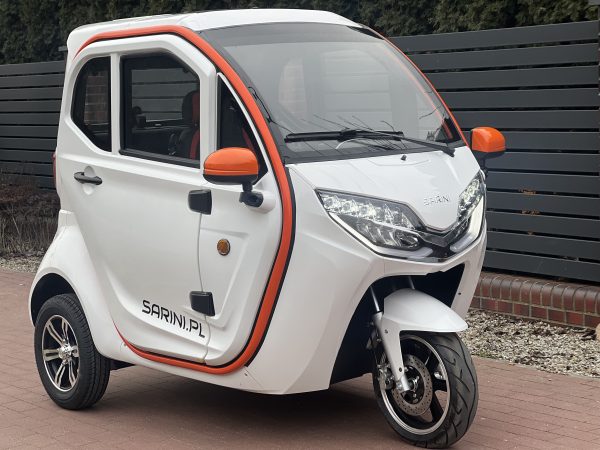 MINI SAMOCHÓD SARINI FIBI  3-kołowy 2500W 72V 58AH KOLOR biały