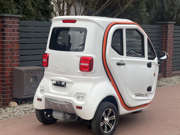 MINI SAMOCHÓD SARINI FIBI  3-kołowy 2500W 72V 58AH KOLOR biały - obrazek 2
