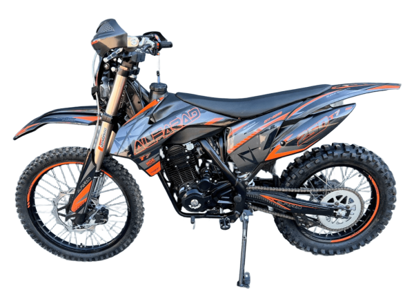 CROSS 250CC KXD ALFARAD T7 KOŁA 21/18 E-START rozruch elektryczny SKRZYNIA MANUALNA KOLOR POMARAŃCZOWY