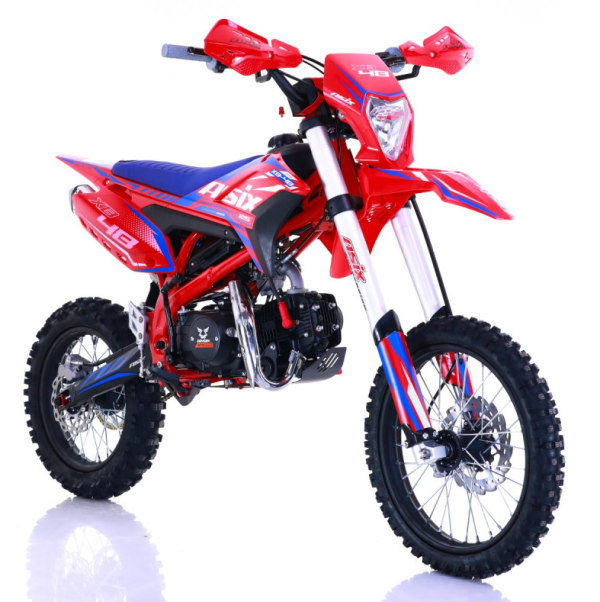 CROSS 125CC ASIX XB-48 125CC KOŁA 17/14 E-START SKRZYNIA MANUALNA rozruch elektryczny KOLOR CZERWONY
