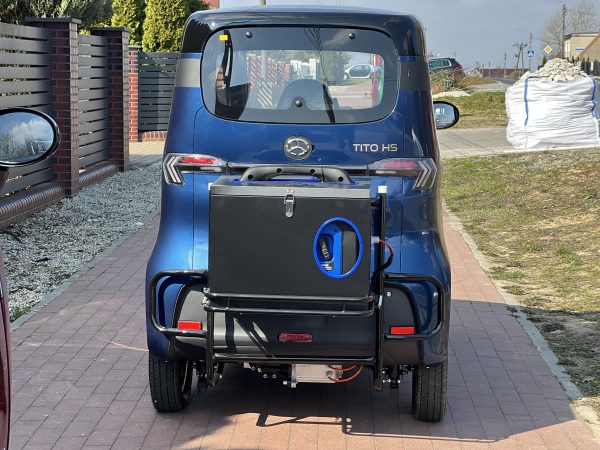 MINI SAMOCHÓD SARINI TITO HS HYBRYDOWY 3-kołowy 3000W 65AH KOLOR NIEBIESKO-CZARNY - obrazek 3