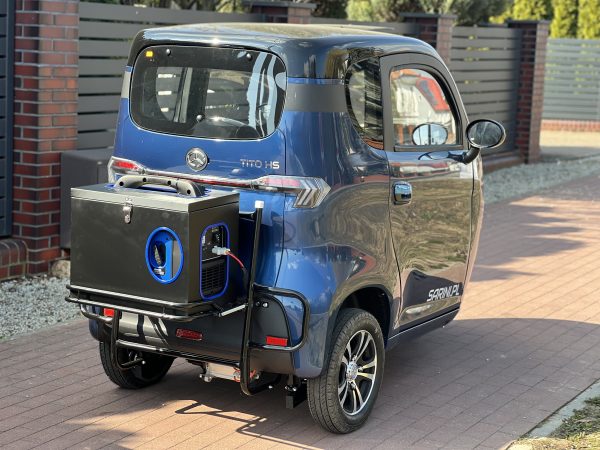 MINI SAMOCHÓD SARINI TITO HS HYBRYDOWY 3-kołowy 3000W 65AH KOLOR NIEBIESKO-CZARNY