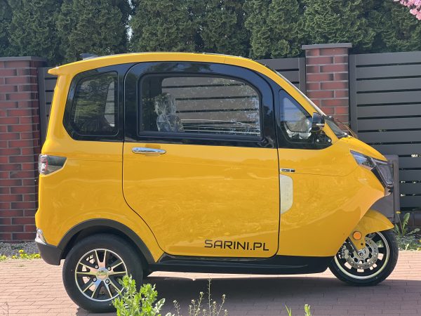 MINI SAMOCHÓD SARINI TITO 2 3-kołowy 1500W 58AH KOLOR ŻÓŁTY - obrazek 2
