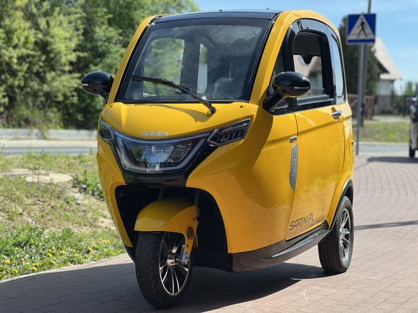 MINI SAMOCHÓD SARINI TITO 2 3-kołowy 1500W 58AH KOLOR ŻÓŁTY