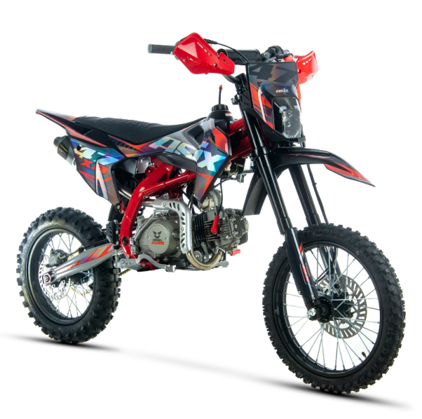 CROSS 125CM3 ASIX XB47 KOŁA 17/14 E-START rozruch elektryczny SKRZYNIA MANUALNA KOLOR CZERWONY