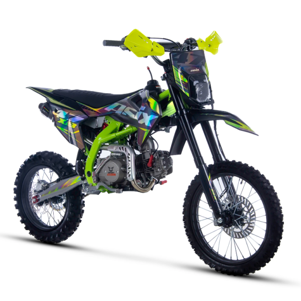 CROSS 125CM3 ASIX XB47 KOŁA 17/14 E-START rozruch elektryczny SKRZYNIA MANUALNA KOLOR LIMONKOWY