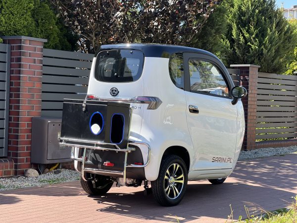 MINI SAMOCHÓD SARINI TITO H HYBRYDOWY 3-kołowy 2000W 65AH KOLOR BIAŁO-CZARNY
