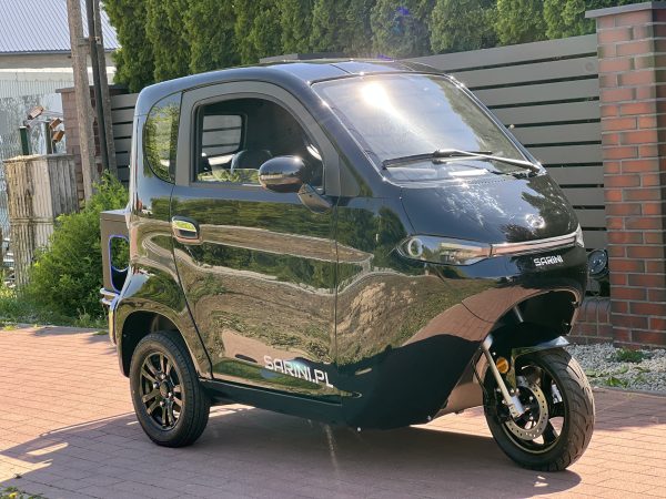 MINI SAMOCHÓD SARINI TITO H HYBRYDOWY 3-kołowy 2000W 65AH KOLOR CZARNY - obrazek 4