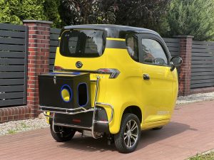 MINI SAMOCHÓD SARINI TITO HS HYBRYDOWY 3-kołowy 3000W 65AH KOLOR ŻÓŁTO-CZARNY