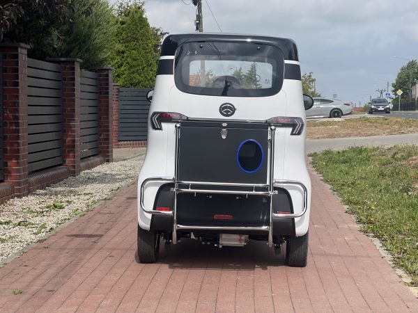 MINI SAMOCHÓD SARINI TITO HS HYBRYDOWY 3-kołowy 3000W 65AH KOLOR BIAŁO-CZARNY - obrazek 4