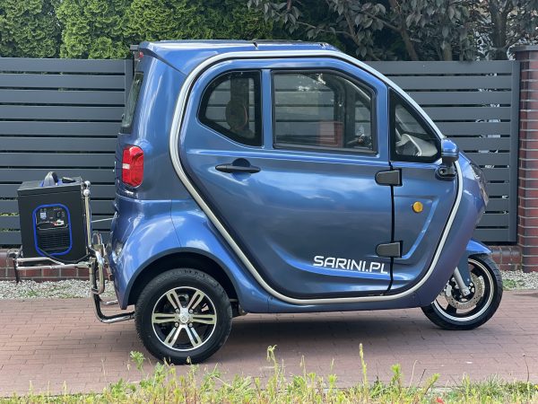 MINI SAMOCHÓD SARINI FIBI H 3-kołowy 2500W 72V 58AH KOLOR NIEBIESKI HYBRYDA - obrazek 3