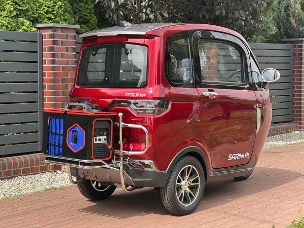 MINI SAMOCHÓD SARINI TITO 2 H+ HYBRYDOWY 3-kołowy 1500W 80AH KOLOR CZERWONY - obrazek 2