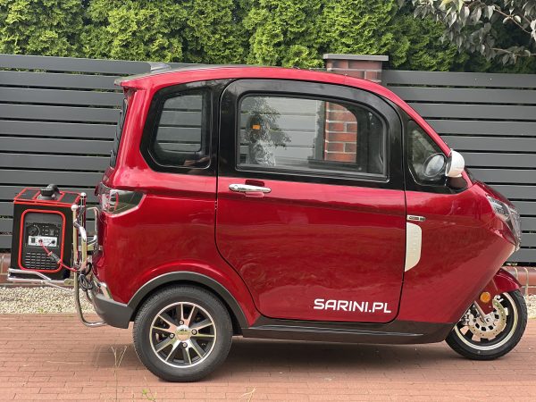 MINI SAMOCHÓD SARINI TITO 2 H+ HYBRYDOWY 3-kołowy 1500W 80AH KOLOR CZERWONY - obrazek 3