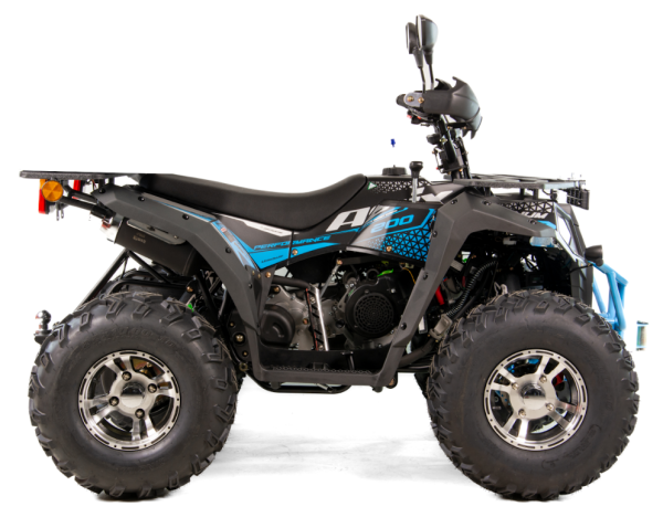 QUAD 176CM3 ASIX MAGNUM 200 AUTOMAT rozruch elektryczny do rejestracji, homologacja: T3B KOLOR NIEBIESKI felgi aluminiowe LEDBAR