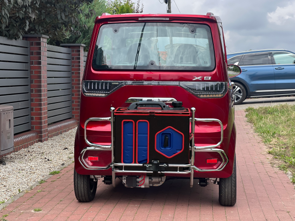 SAMOCHÓD ELEKTRYCZNY SARINI X9 H 3000W  72V 58AH 4 KOŁOWY KOLOR CZERWONY HYBRYDA - obrazek 4