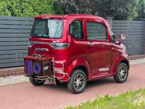 SAMOCHÓD ELEKTRYCZNY SARINI X9 H 3000W  72V 58AH 4 KOŁOWY KOLOR CZERWONY HYBRYDA
