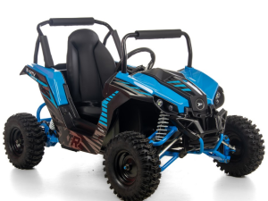 MINI E UTV XTR ELEKTRYCZNY 1000W KOŁA 6 AUTOMAT KOLOR NIEBIESKI