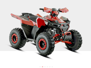 QUAD BARTON 125CM3 TERRAX KOŁA 8 (3 BIEGI +1 WSTECZNY) rozruch elektryczny KOLOR CZERWONY