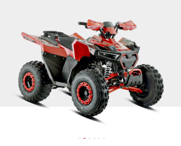 QUAD BARTON 125CM3 TERRAX KOŁA 8 (3 BIEGI +1 WSTECZNY) rozruch elektryczny KOLOR CZERWONY