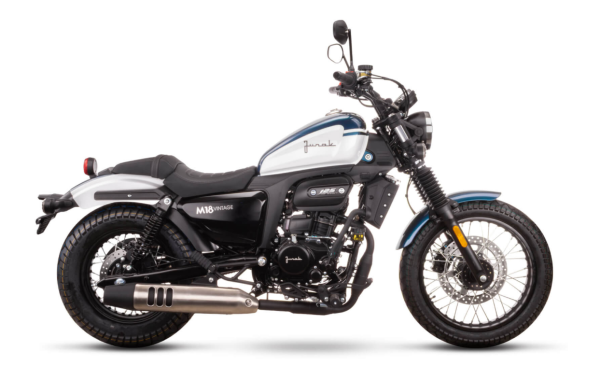 MOTOCYKL 125CM3 JUNAK M18 VINTAGE KOLOR BIAŁY