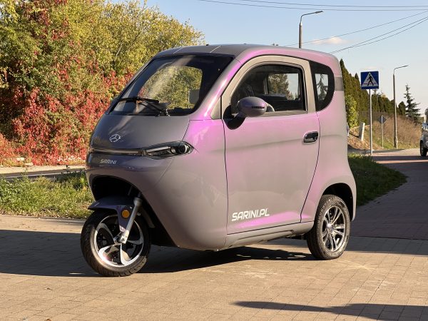 MINI SAMOCHÓD SARINI TITO S 3-kołowy 3000W 58AH KOLOR SZARO-FIOLETOWA PERŁA - MYSTIC PEARL - obrazek 2