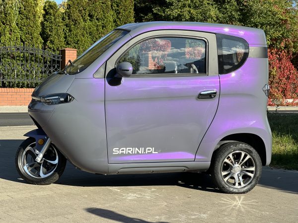 MINI SAMOCHÓD SARINI TITO S 3-kołowy 3000W 58AH KOLOR SZARO-FIOLETOWA PERŁA - MYSTIC PEARL - obrazek 5