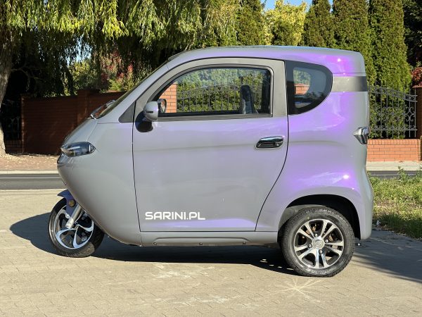MINI SAMOCHÓD SARINI TITO S 3-kołowy 3000W 58AH KOLOR SZARO-FIOLETOWA PERŁA - MYSTIC PEARL - obrazek 4