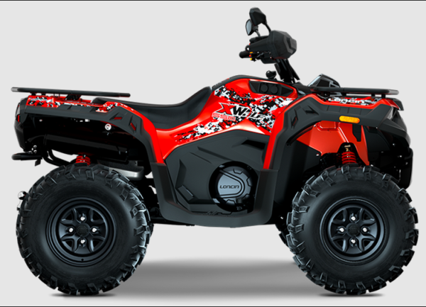 QUAD 550CC LONCIN XWolf 550 SHORT 4X4 do rejestracji, homologacja: T3B KOLOR CZERWONY