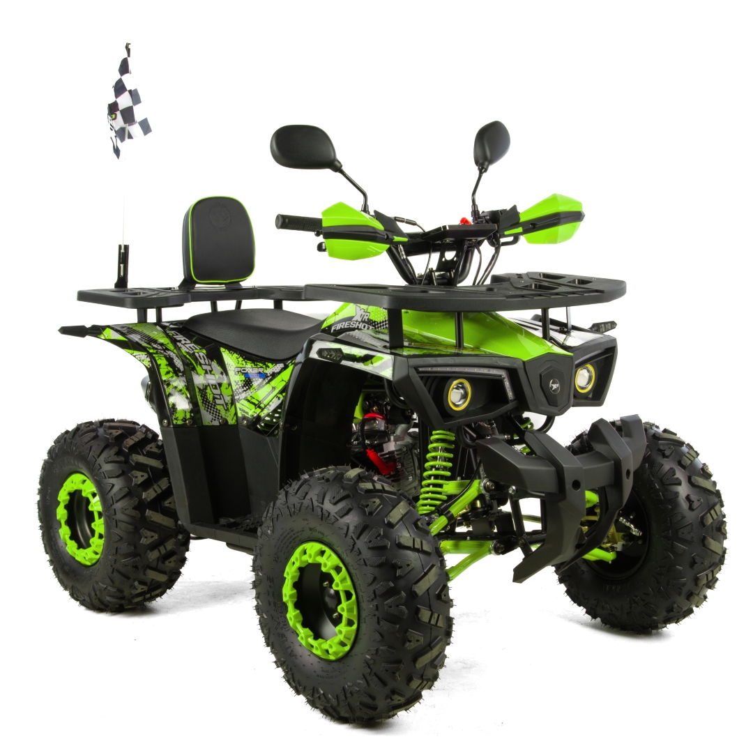 QUAD XTR 125CM3 FIRESHOT PRO 002/8 KOŁA 8 (1 BIEG +1 WSTECZNY) rozruch elektryczny KOLOR CZARNO-ZIELONY