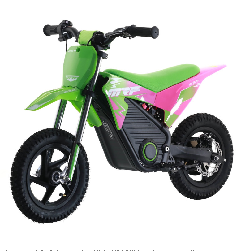 MINI CROSS ELEKTRYCZNY KAYO Pit Bike MRF eJOY 150 MX ZIELONY
