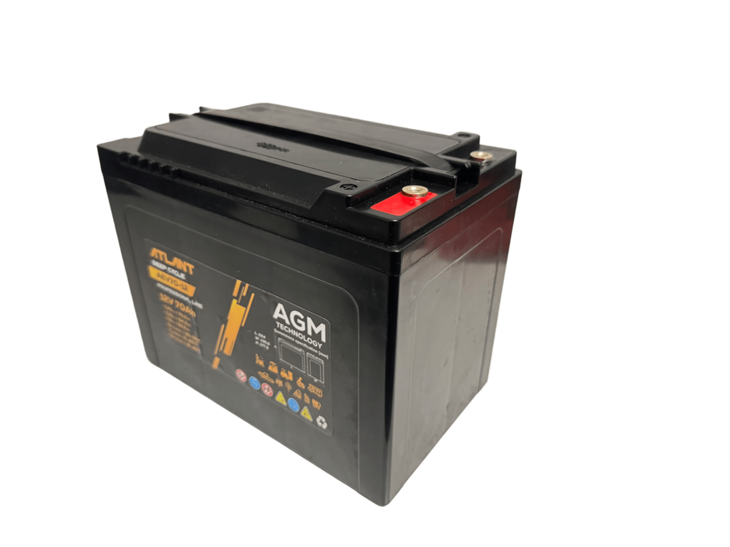 AKUMULATOR 12V 70AH AEV70-12 MICROCAR SARINI POJAZD 4 I 3-KOŁOWY